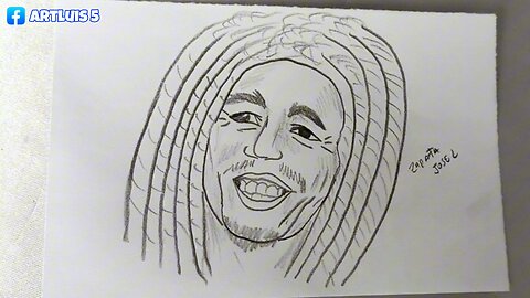How to draw Bob Marley