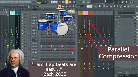 Hard Trap Beats are easy -FL Studio-How to make guitar beats from scratch w/ STOCK Plugins