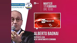 🔴 Interventi dell'On. Alberto Bagnai ospite a "inside" su Rainews24 (17.02.2026).