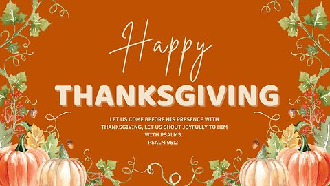 The Word, " The Attitude of Gratitude-Part 1 "