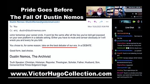 Pride Goes Before The Fall Dustin Nemos Claims He Is The Best Debater Of Our Era Before Quitting