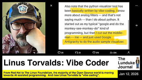 Linus Torvalds: Vibe Coder