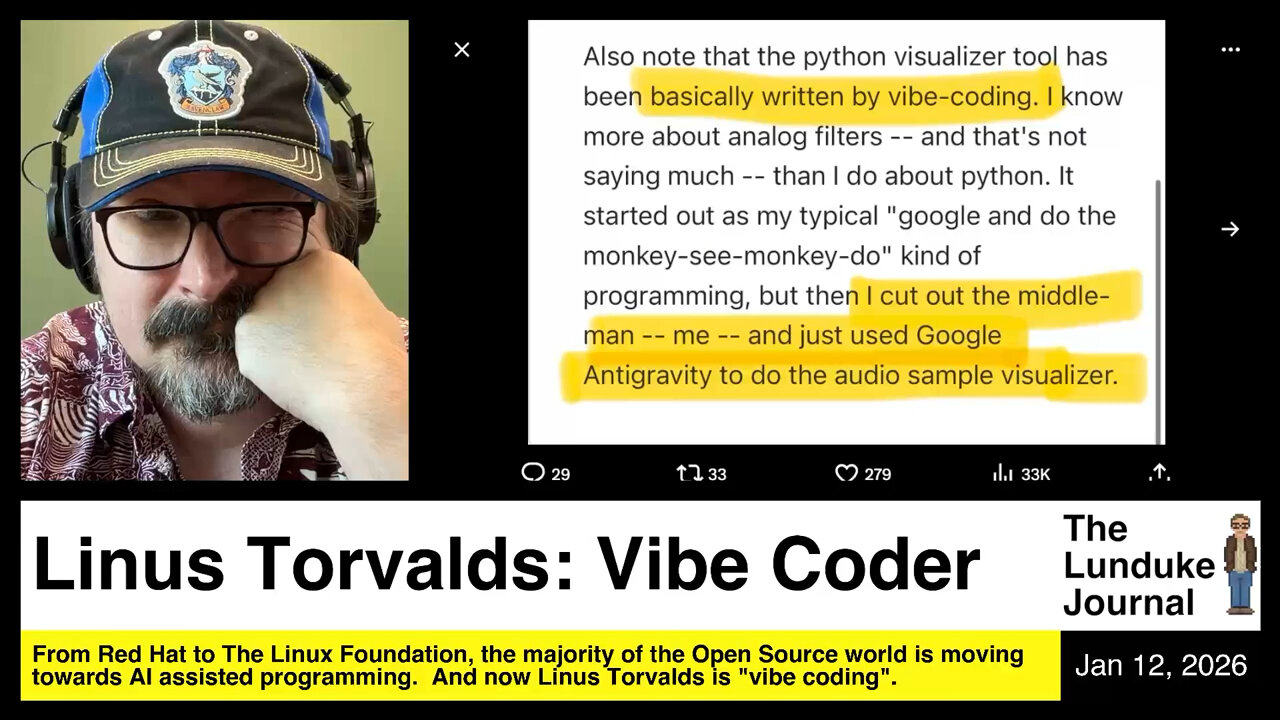 Linus Torvalds: Vibe Coder