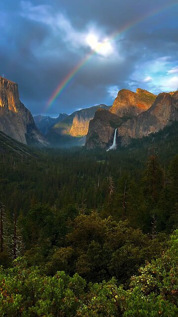 Unbelievable Nature View with Rainbow 🌈🏞️