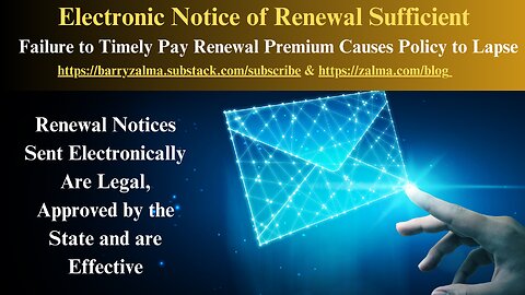 Electronic Notice of Renewal Sufficient