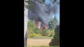 Multiple agencies are responding to an active shooter and fire at a Michigan church.