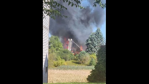 Multiple agencies are responding to an active shooter and fire at a Michigan church.