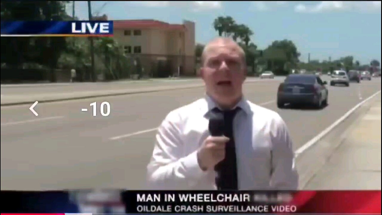 Live! Reporter gets bum rushed!