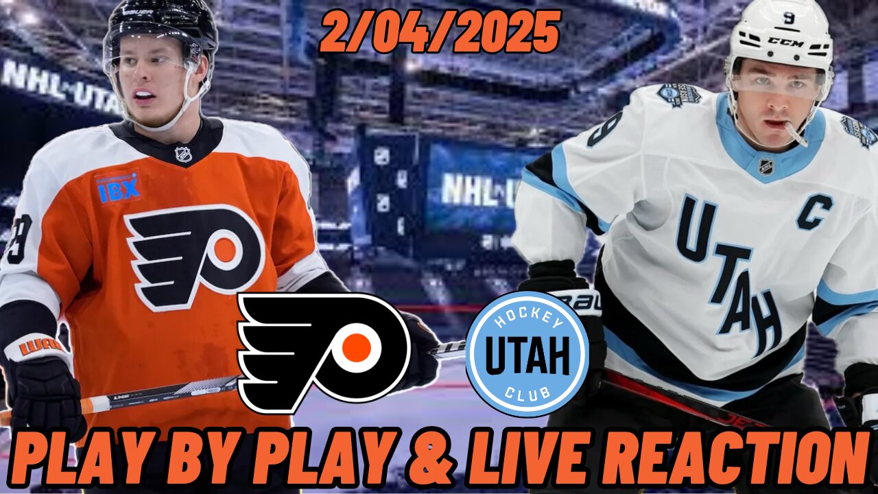 Utah Hockey Club vs Philadelphia Flyers Live Reaction | NHL | 2/4 | Utah vs Flyers