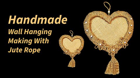 Handmade Wall Hanging Making with Jute Rope & Jute Paper | Easy Home Decor DIY