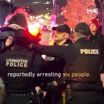 U.S. police used force against pro-Palestinian protesters in New Jersey