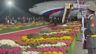 Putin arrived in Tajikistan for a three-day visit to participate in the Russia-Central Asia summit.