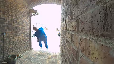 Man Falls on Black Ice Outside His Door