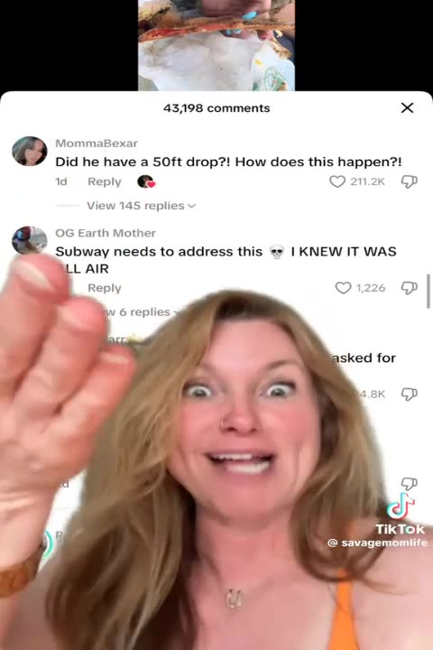 my husband fell and his whole body landed on top of half of his sub