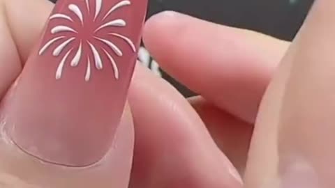 Sparkling firework nails for a glamorous look