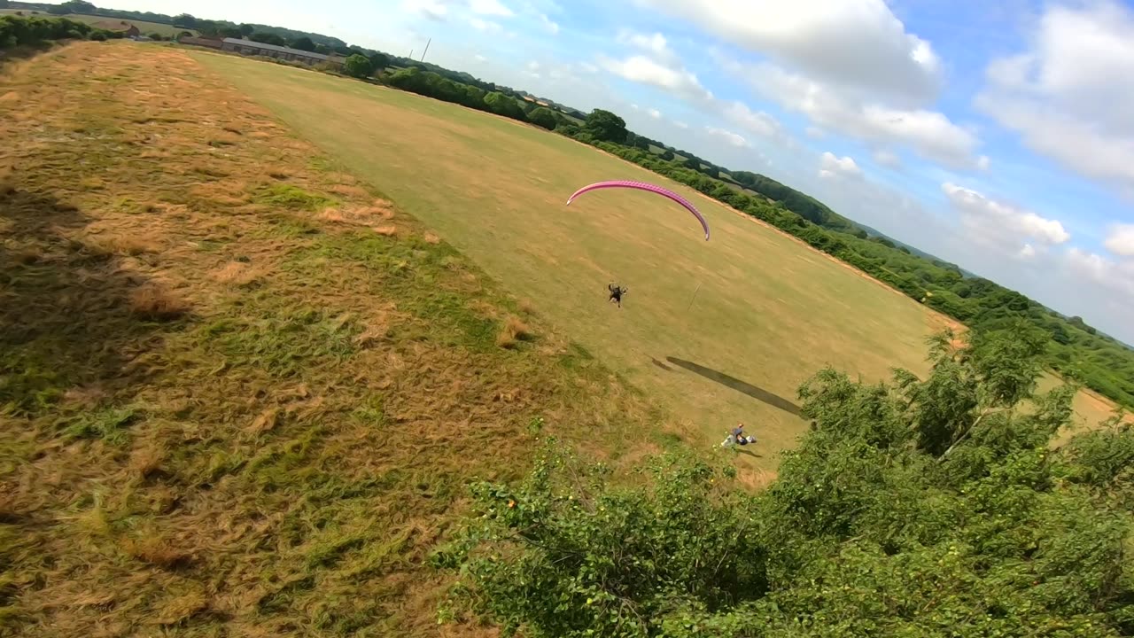 Drone Chasing Paramotor