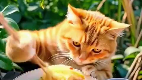 Cute Cat Kneading Dough Like a Pro!