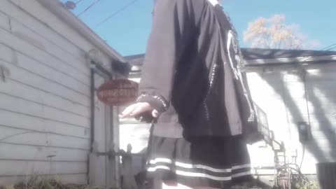 Goth tgirl in this way