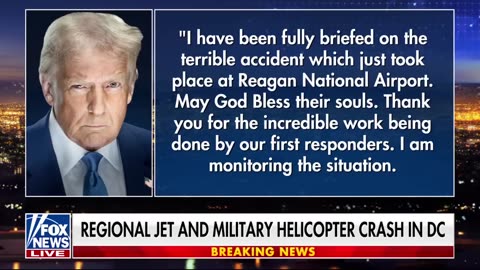 Trump briefed on ‘terrible’ aircraft crash_ ‘May God Bless their souls’