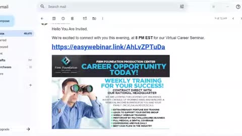 10/8/25!! Virtual Career Seminar Invitation @ 8PM ET