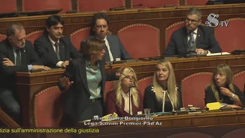 🔴 Sen. Giulia Bongiorno risponde alla relazione del Min. Nordio sull'amministraz. della giustizia.