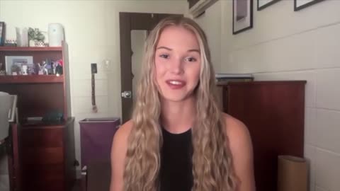 Alexa Anderson walked away from the medal podium to protest a male athlete