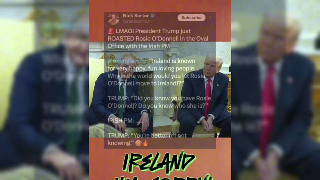 Trump ROASTS Rosie O’Donnell in Oval Office with Irish PM – Hilarious St. Patrick’s Day Moment!