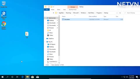 Automatically open software when turning on the computer