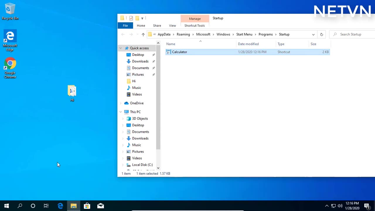 Automatically open software when turning on the computer
