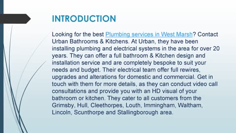 Best Plumbing Services in West Marsh