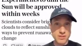 Governments Now Admit to Spraying the Skies — Blocking the Sun