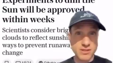 Governments Now Admit to Spraying the Skies — Blocking the Sun