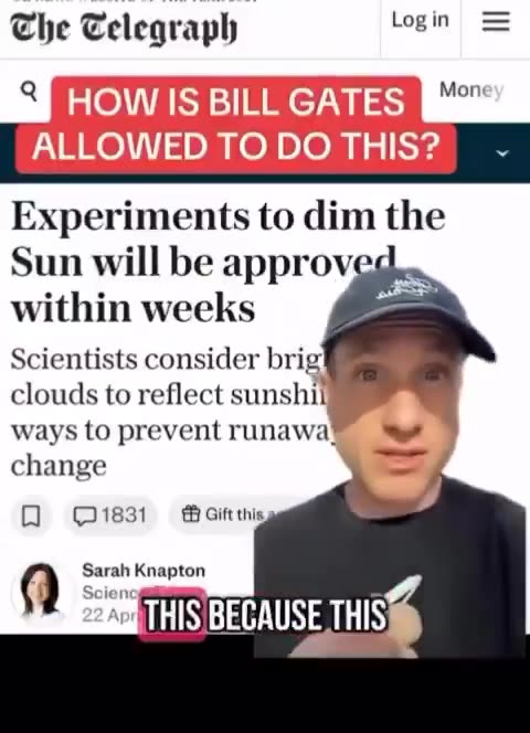 Governments Now Admit to Spraying the Skies — Blocking the Sun