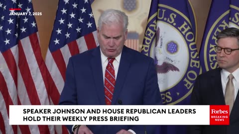 BREAKING NEWS: Speaker Johnson And GOP Leaders Hammer Dems For 'Insanity' As Biden Leaves Office