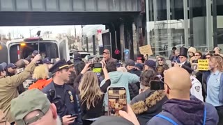 Anti-Musk protesters arrested outside New York Tesla dealership