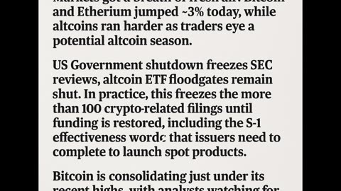 Altcoins gained momentum on buzz of an incoming altcoin season.