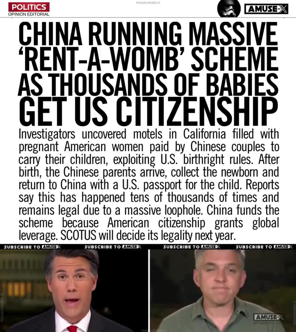 Chinas Massive RENT-A-WOMB scheme as thousands of babies get US citizenship