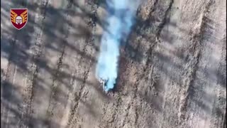 Ukrainian Paratroopers Going After a Russian Infantry Group