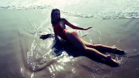 The sound of the surf.