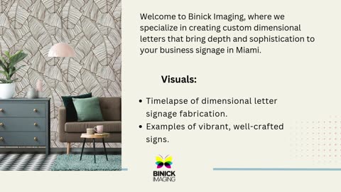 Dimensional Letters in Miami | Binick Imaging