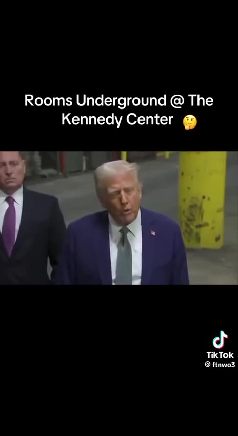 President Trump is exposing the underground tunnels and rooms built underneath the Kennedy Center