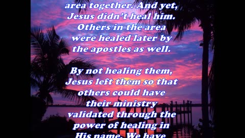The Book of Matthew 8:7 - Daily Bible Verse Commentary