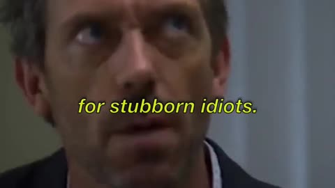 House meets a stubborn patient #housemd #series