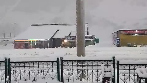 First snow fall in kashmir
