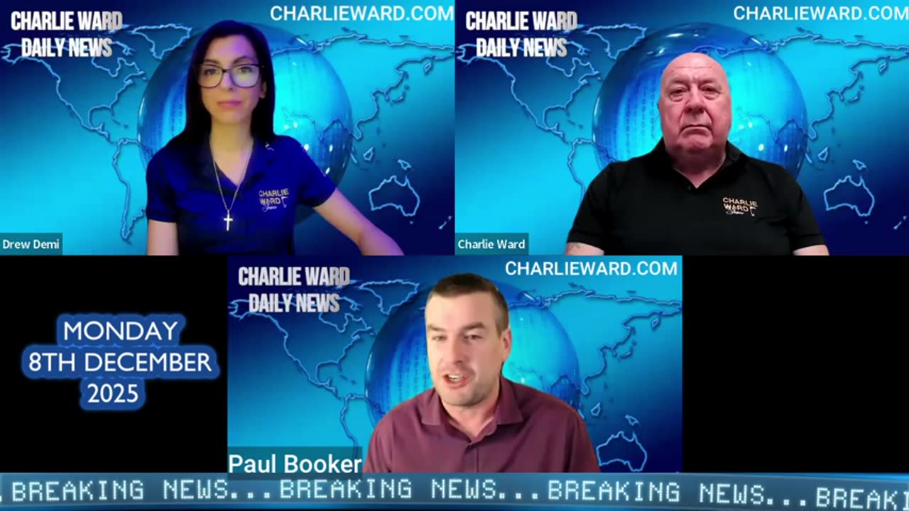 DAILY NEWS WITH CHARLIE WARD, PAUL BROOKER & DREW MON 8TH DEC 2025