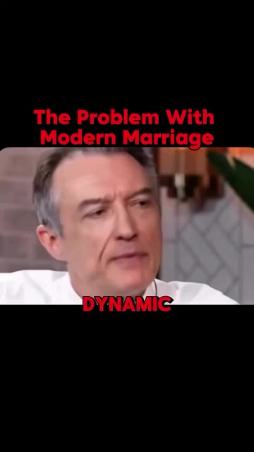 The problem with modern marriage is