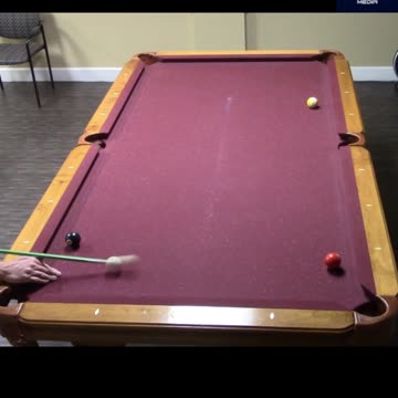 BANK SHOT ON THE SHORT SIDE!