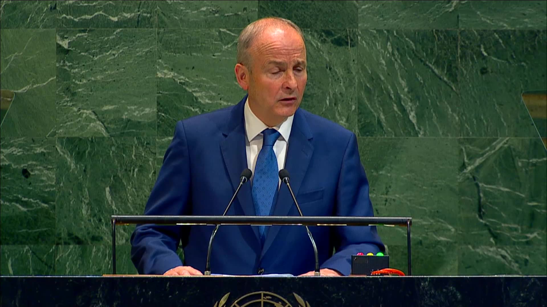 Ireland PM Micheál Martin UNGA Speech: Gaza Genocide, Russia War | Amaravati Today