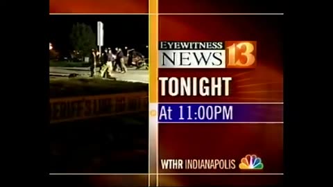October 5, 2003 - Rhori Johnston WTHR Indianapolis News Bumper
