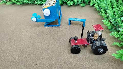 tractor mini paddy thresher machine science project | water pump |